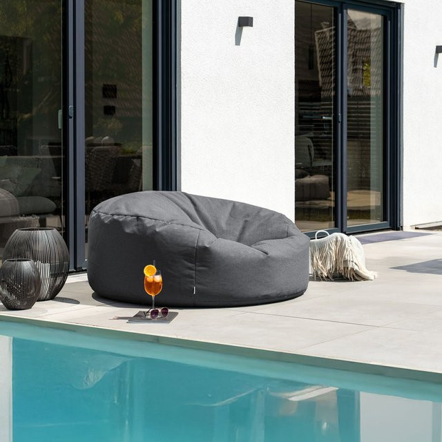 Home Deluxe XXL Outdoor Sitzsack CLOUD in Anthrazit mit wasserabweisendem Polyester und EPS-Micro-Beads - Bild 1