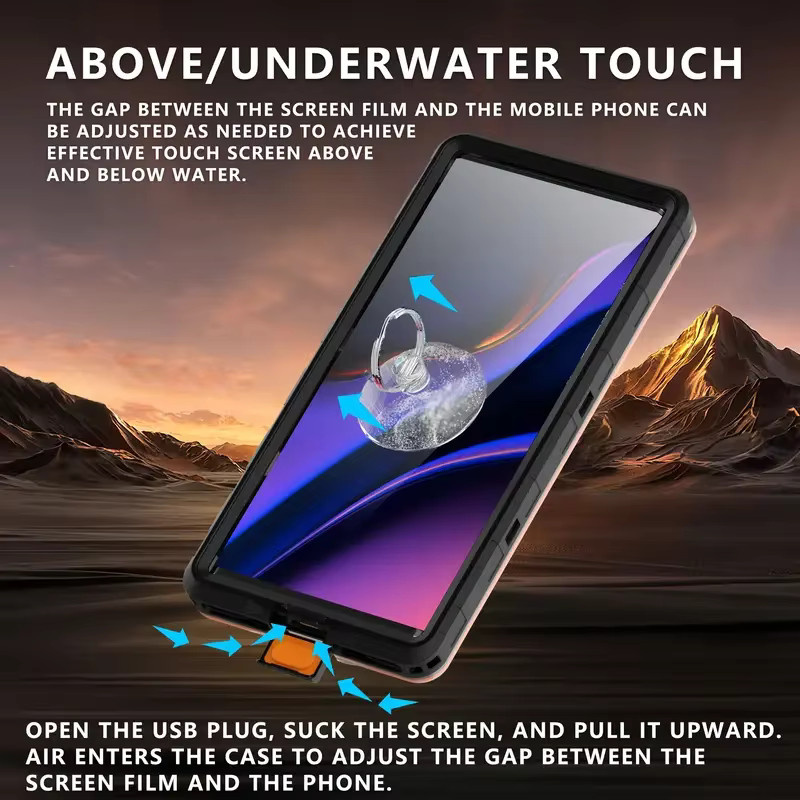 Shellbox wasserdichte Handyhülle für 6,9 Zoll Smartphones wie iPhone, Samsung und Huawei in Weiß für Unterwasserfotografie und Outdoor-Aktivitäten - Bild 3
