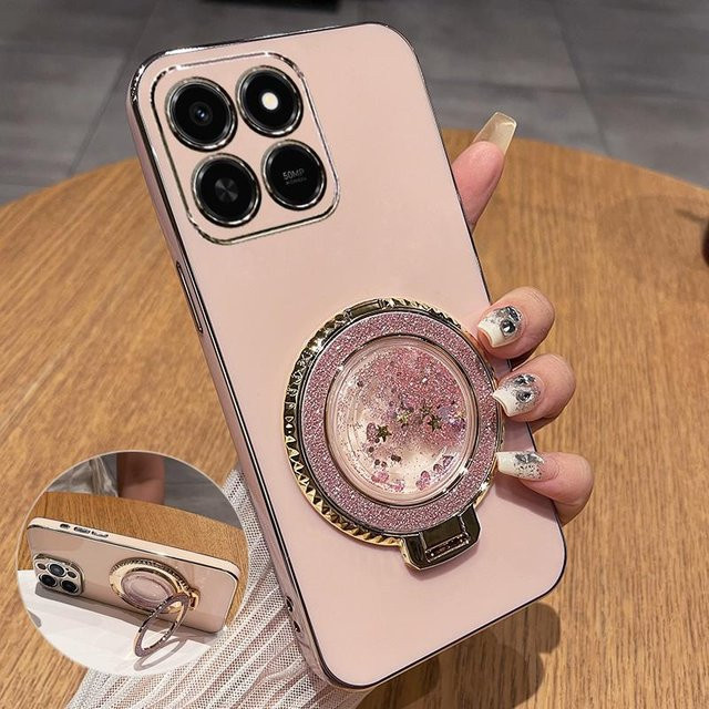 Glitzer Sand Magnetische TPU Hülle für Honor 400 und Honor X7d in Pink und Multicolour - Bild 1