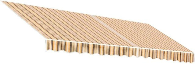 Furnicato Markisenbespannung aus Polyester, Mehrfarbig Gestreift, B: 345 cm, H: 345 cm, T: 1 cm - Bild 1