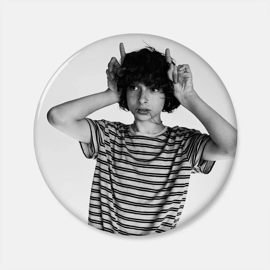 Brosche Messing, Finn Wolfhard Stranger Creator - Bild 5