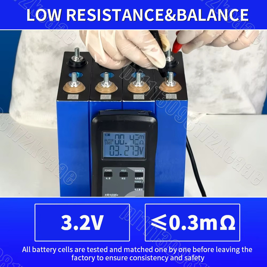 Solarician LiFePO4 Akku-Zellen 105Ah 3.2V Grade A Prismatische Zellen für Solar-, Golfwagen-, Speicher- und Yachtanwendungen in Blau - Bild 3
