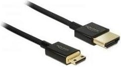 DeLOCK Slim Premium HDMI auf Mini-HDMI Kabel, Schwarz, Länge: 3,0 m - Bild 1