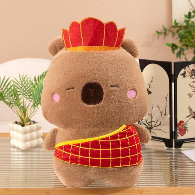 Yiran toy Capybara Affenkönig Plüschtier, Braun, 50cm - Bild 1