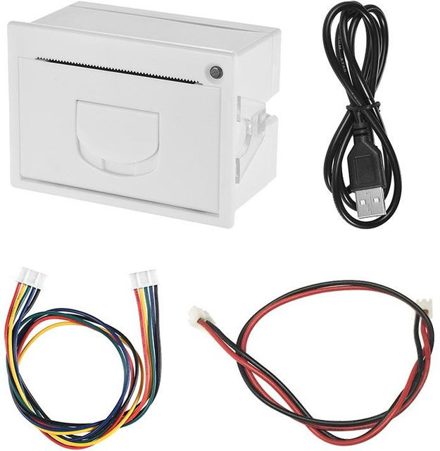 GOOJPRT QR204 Mini-Embedded-Thermodrucker 58 mm mit TTL, USB und RS232 in Weiß - Bild 1