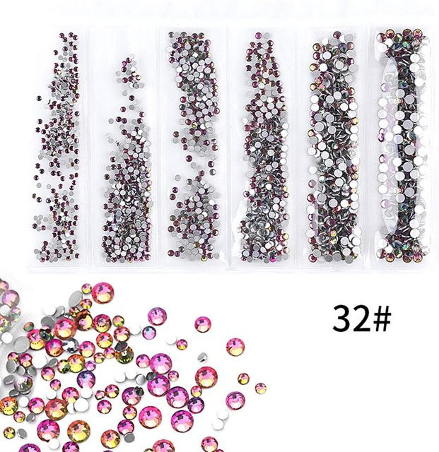 DIYelecs Nail Art Strasssteine, Mehrfarbig, Glänzend - Bild 1