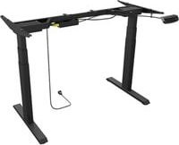 ICY BOX Elektrisch höhenverstellbares Sitz-Steh-Schreibtischgestell in Schwarz, Höhenbereich: 62 cm bis 128 cm - Bild 1