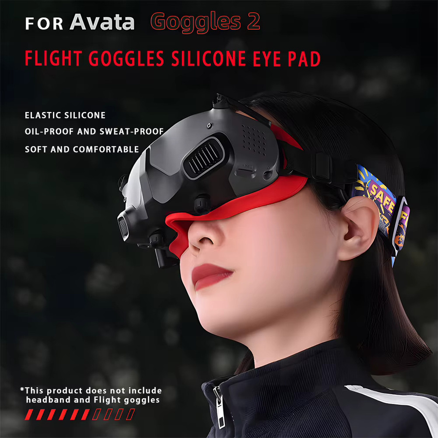 DJI Silikon-Augenpolster für Avata Goggles 2, schweißfestes und waschbares Gesichtskissen in Grau - Bild 2