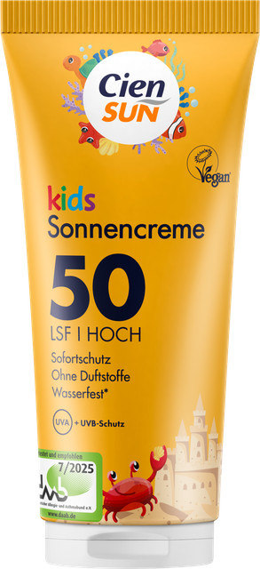 Cien Sun Kids Sonnencreme LSF 50, 100 ml, Kinder - Bild 1