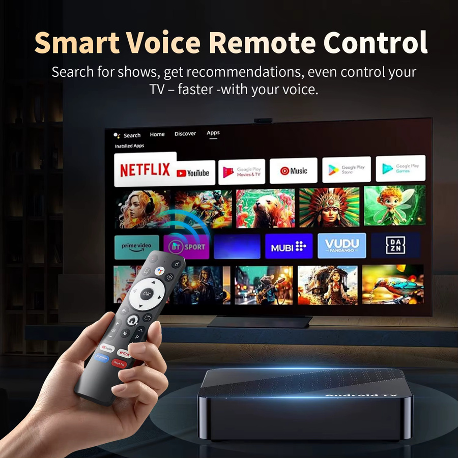 Smart Android 16 TV-Box X10 mit RK3518, Dual Wifi 5G/Wifi6, Google Assistant, Netflix und 8K Unterstützung in Schwarz - Bild 3