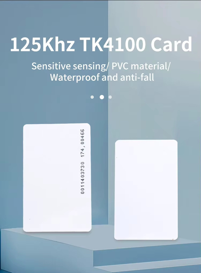 5YOA RFID-Karte 125 kHz EM4100 TK4100 Smart Proximity-Karte für Zugangskontrolle in Weiß - Bild 2