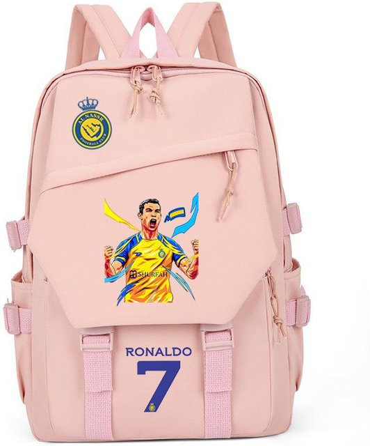 3-teiliges Schulrucksack-Set in Pink aus Oxford-Stoff mit Schultasche und Federmäppchen - Bild 1