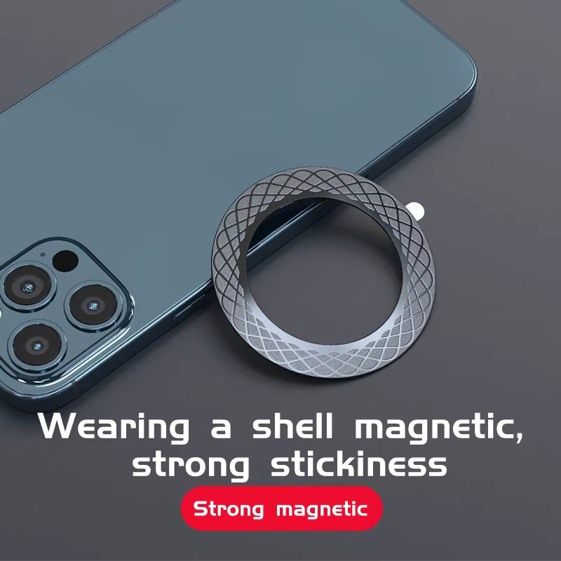 WSSHE Magnetischer Plattenring für MagSafe Wireless Charger, Eisenblech-Aufkleber in Weiß für iPhone 14 13 12 und Xiaomi - Bild 3