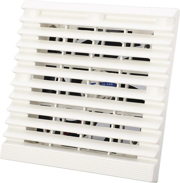 Igeteck Entlüftungsventilator für Wohnmobil mit Lamellengitter und Seitenabluft, DC 12V, Weiß - Bild 1
