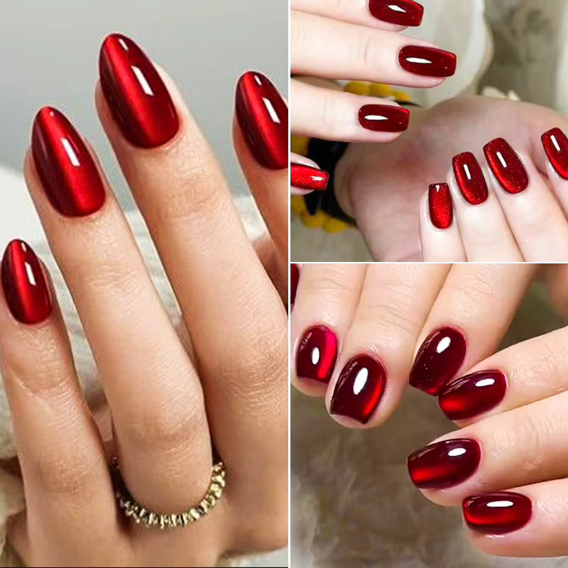 Red Cat Magnetischer Gel-Nagellack, 7 ml, Rot, Glänzend - Bild 5