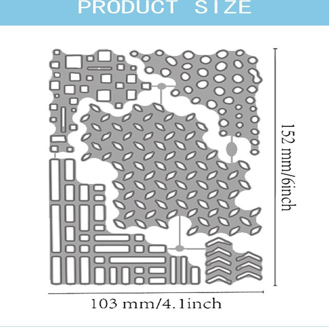 Kohlenstoffstahl Stanzformen für Scrapbooking und Fotoalben, dekorative Prägung für Papierkarten, gemischte Formen, B/T/H: 15,2 x 10,3 x 0,08 cm - Bild 1