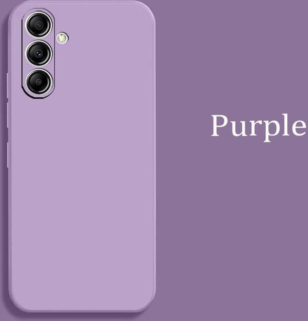 Weiche Silikon Handyhülle für Samsung Galaxy A-Serie und Redmi Modelle in Violett - Bild 1
