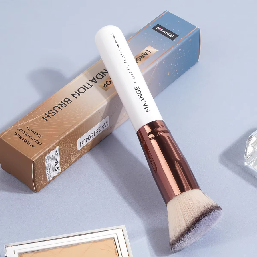 MAANGE Foundation-Make-up-Pinsel-Set, 2-teilig, Kabuki-Puder-Rougepinsel - Bild 2