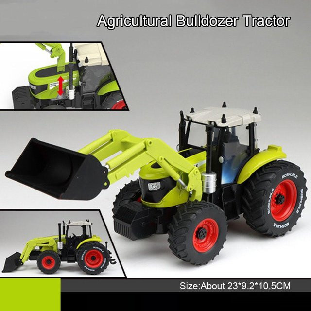 Linyi toy car Bagger Bulldozer, Spielzeugauto, 1:32, Metall, Licht und Sound, ab 14 Jahren - Bild 1