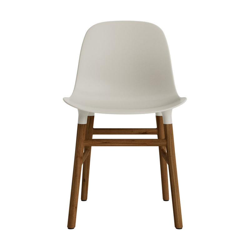 Normann Copenhagen Form Stuhl in Weiß mit Holzgestell und Kunststoffschale im skandinavischen Design - Bild 2