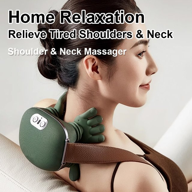 NUOYING Elektrisches Knetmassage-Kissen, Green, Unisex - Bild 1