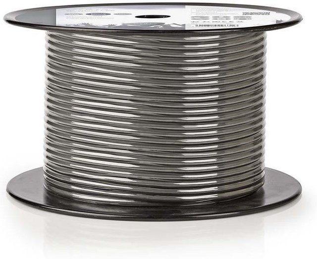 Nedis Mikrofonkabel Grau mit 3,5 mm Jack, 2x 0,23 mm², 100 m - Bild 1