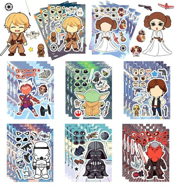 Star Wars Aufkleber, Puzzle, 8-teiliges Set - Bild 1