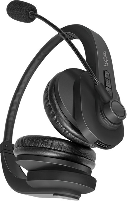 LogiLink BT0060 On-Ear Bluetooth Stereo Headset Schwarz mit USB-C - Bild 2