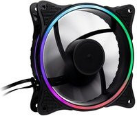 Inter-Tech RGB Gehäuselüfter in Schwarz, B/T/H: 12 x 12 x 2,5 cm - Bild 1