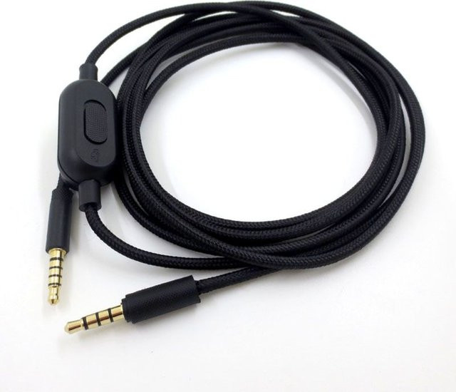 Logitech Audio-Kopfhörerkabel 3,5 mm auf 3,5 mm in Schwarz, 200 cm Länge, passend für Logitech G PRO X, G233 und G433 Headsets - Bild 1