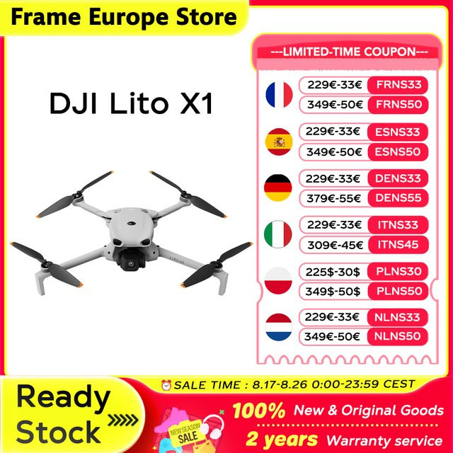 DJI Lito X1 Faltbare Leichtgewichts-4K-Drohne mit Hinderniserkennung, ActiveTrack und 1/1,3 Zoll Sensor - Bild 1