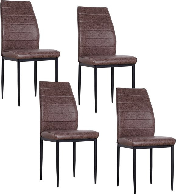 HTI-Living Stuhl Madison in Antikbraun mit Kunstleder und Metallgestell - Bild 1