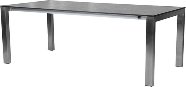 Diamond Garden Palermo Ausziehtisch in Schiefer Grau mit Aluminiumgestell B/T/H: 170-270 x 100 x 75,5 cm - Bild 1