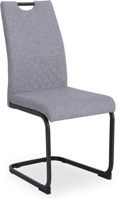 Polsterstuhl HARPER von HOGATZA in Grau mit modernem Design für Esszimmer und Wohnzimmer - Bild 1