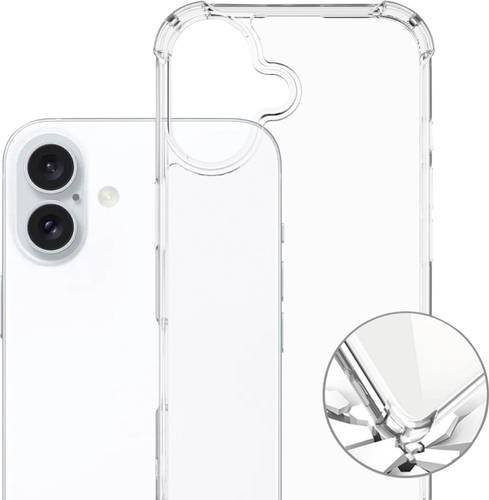 4Smarts Hybrid Case Ibiza Backcover für Apple iPhone 16, Transparent, Induktives Laden - Bild 1