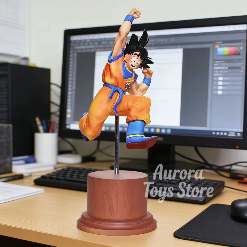 Bandai Dragon Ball Z Goku Actionfigur aus PVC in Orange, 25 cm Höhe - Bild 4