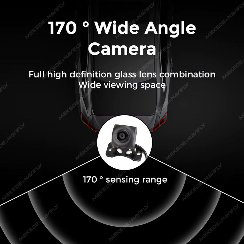 MEKEDE 170 Grad Weitwinkel Fisheye-Rückfahrkamera für Toyota Corolla 2014–2018 in Schwarz mit Full HD 1080P Auflösung - Bild 3
