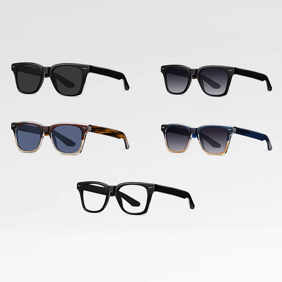 Kachawoo Sonnenbrille, quadratisch, Vollrand, polarisiert, Unisex, Blau, Orange, Grau - Bild 3