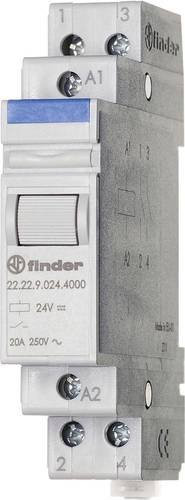 Finder Industrierelais 22.22.9.048.4000 mit 2 Schließern und max. 20 A Schaltstrom in Weiß - Bild 1