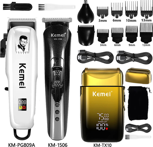 Kemei Haarschneidemaschine, Herren, kabellos - Bild 1