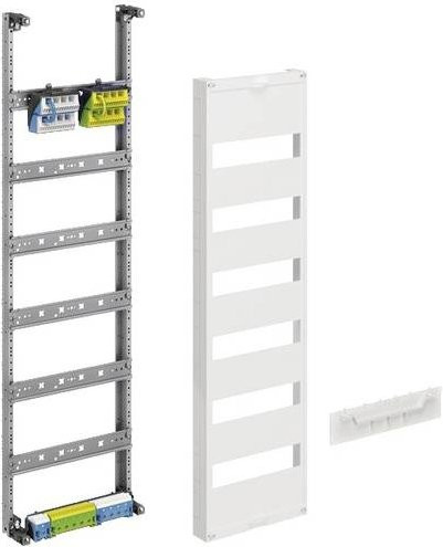 Hager Verteilerfeld ZU26XS universZ, 6-reihig, 1-feldig, senkrecht, Farbe: Weiß, Höhe: 90 cm - Bild 1