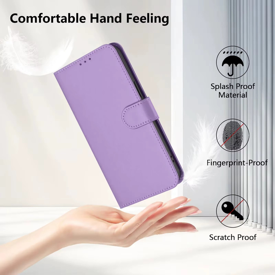 PU Leder Flip Hülle für Samsung Galaxy A14 A24 A34 A54 A15 A25 A35 A55 A16 A26 A36 A56 A17 A37 A57 Brieftasche Abdeckung in Purple - Bild 2