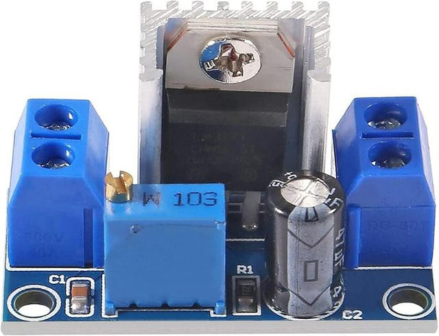 LM317 DC-DC Konverter Buck Step Down Modul Blau, Einstellbarer Linear Regler für Netzteil-Spannungsregelung - Bild 1