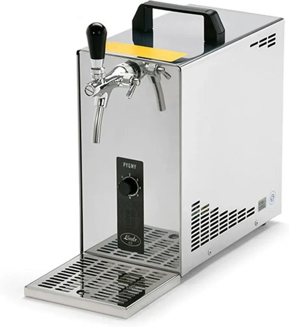 Ich-Zapfe Pygmy 25 Bierzapfanlage mit Trockenkühler, 35 Liter/h, 5/8 Anschluss, Edelstahl, Silber - Bild 1