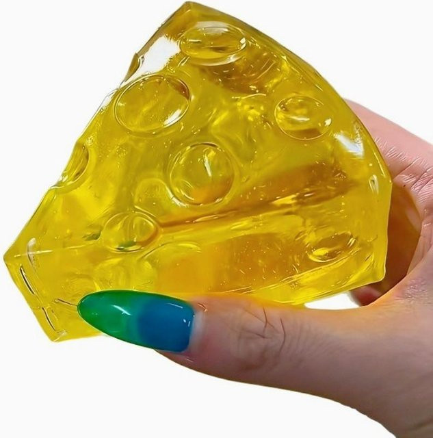 BC Pet Supplies Honigkäse Quadrat Fidgets, Mochi Käse Quetschspielzeug, Anti-Stress Sensorisches Spielzeug - Bild 1