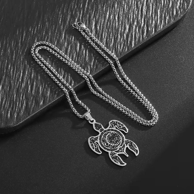 YIRAN Jewelry Halsketten Set, Edelstahl, Schwarz, Unisex - Bild 1
