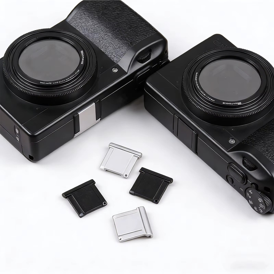 Ricoh Metall Blitzschuh Staubschutz Kappe in Silber für GRIII GRIV GR3 GR4 Kompaktkameras - Bild 5