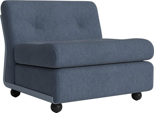 HAY Amanta 1 Sitzer in Blau mit Stoffbezug und Schaumstofffüllung - Bild 1