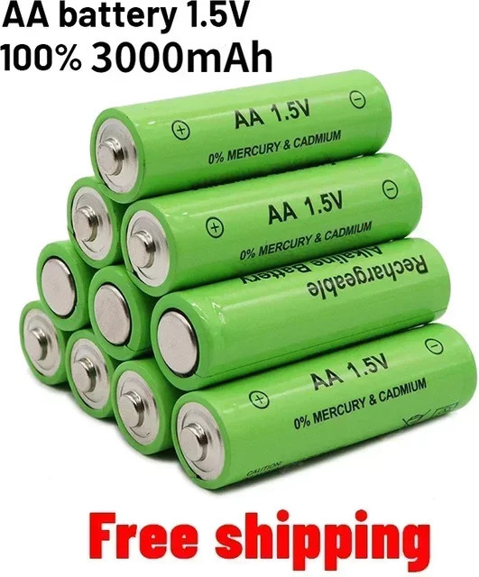 DAIKALA AA Akku 1,5 V Lithium-Ionen-Batterie 3000 mAh in Grün - Bild 1