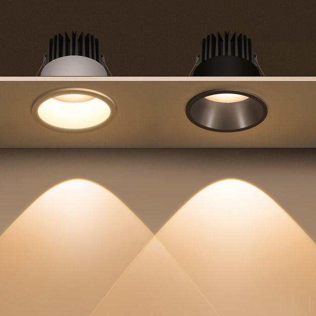 MALITAI COB LED Einbaustrahler aus Aluminium für Wohnzimmer und Küche, 7W oder 12W, in Silber oder Weiß - Bild 1